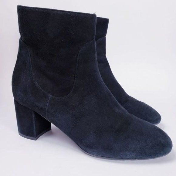 LK Bennett Shoes - L.K. Bennett Simi Block Heeled Suede Ankle Booties